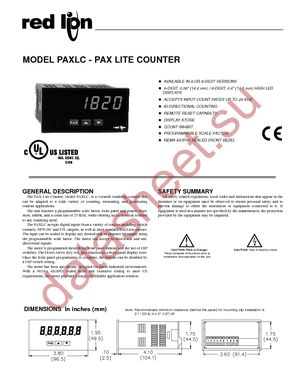 PAXLC600 datasheet  